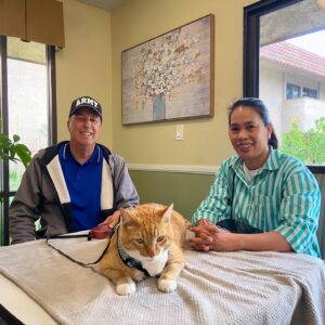 hospice paw sitive visits therapy cat