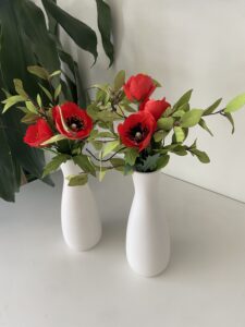 hospice veterans poppy floral arrangement