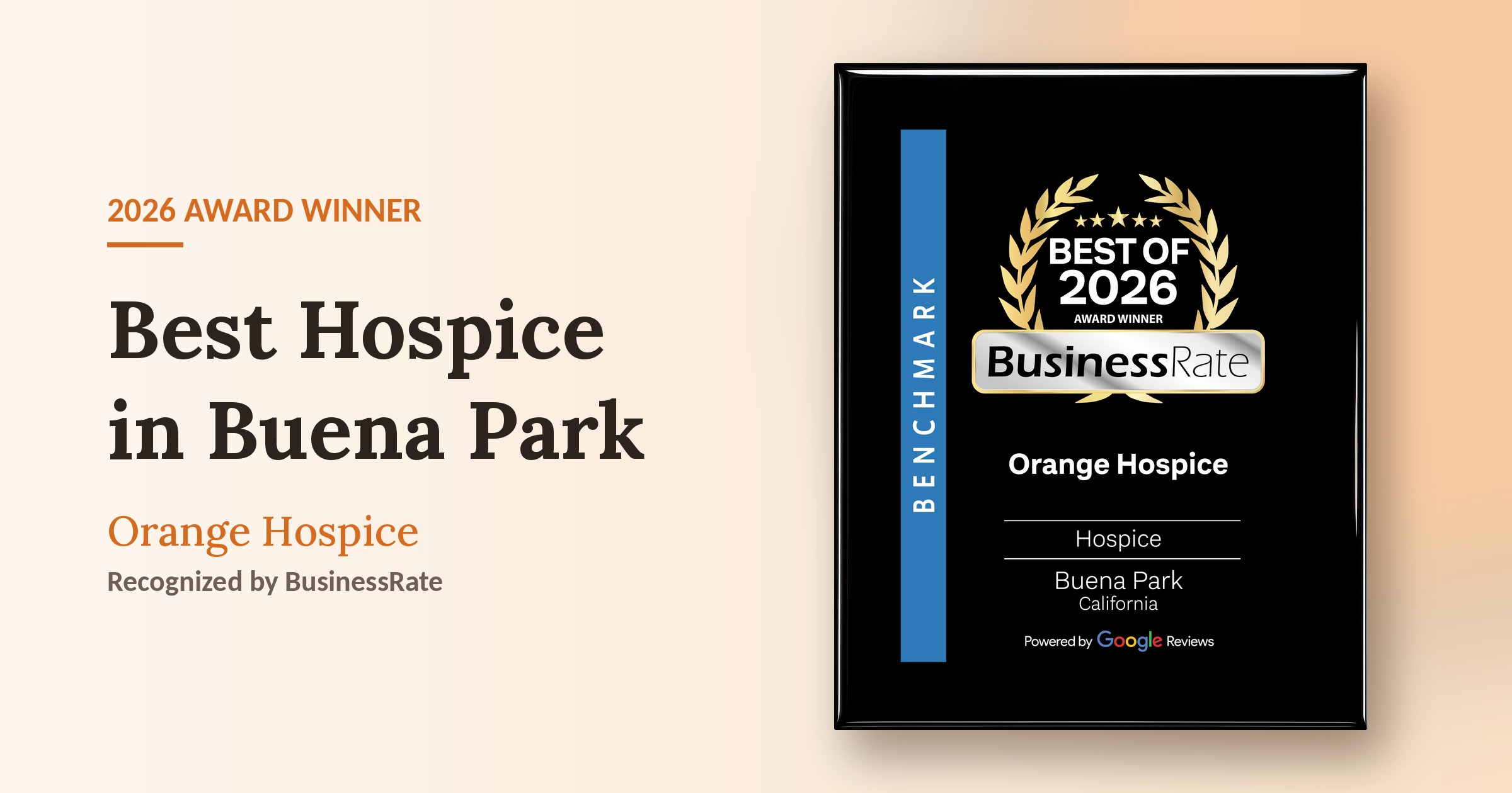 Orange Hospice Best Hospice in Buena Park award winner for 2026