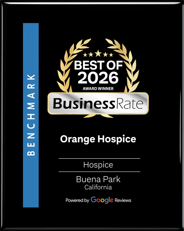 BusinessRate Best of 2026 Award Winner, Orange Hospice, Buena Park, California